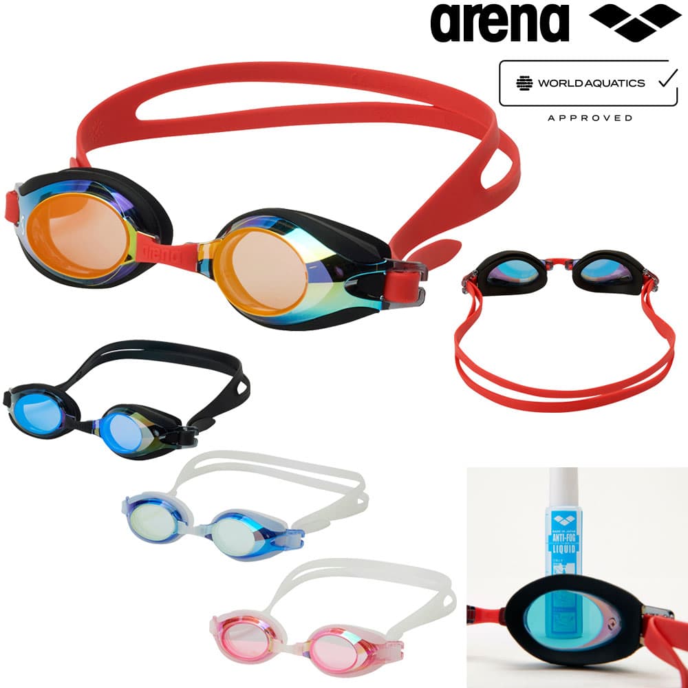 アリーナ ARENA 水泳 ジュニアゴーグル トレンティ ミラーレンズ クッション付き WA承認モデ