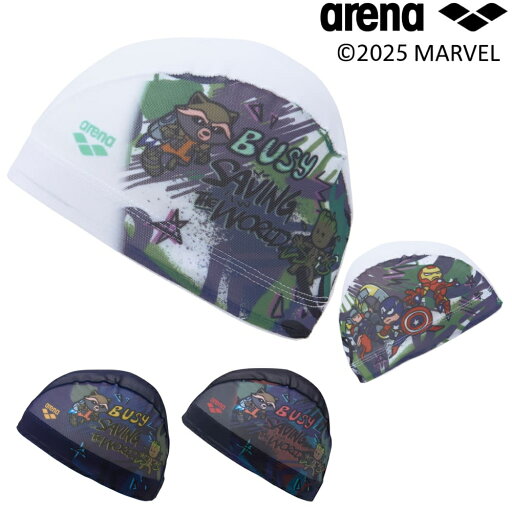 アリーナ ARENA 水泳 メッシュキャップ 昇華プリント MARVEL マーベル スイムキャップ 水泳帽 水泳小物 2025年春夏モデル AS5SSC80U アリーナ ARENA 水泳 メッシュキャップ 昇華プリント MARVEL マーベル スイムキャップ 水泳帽 水泳小物 2025年春夏モデル AS5SSC80U