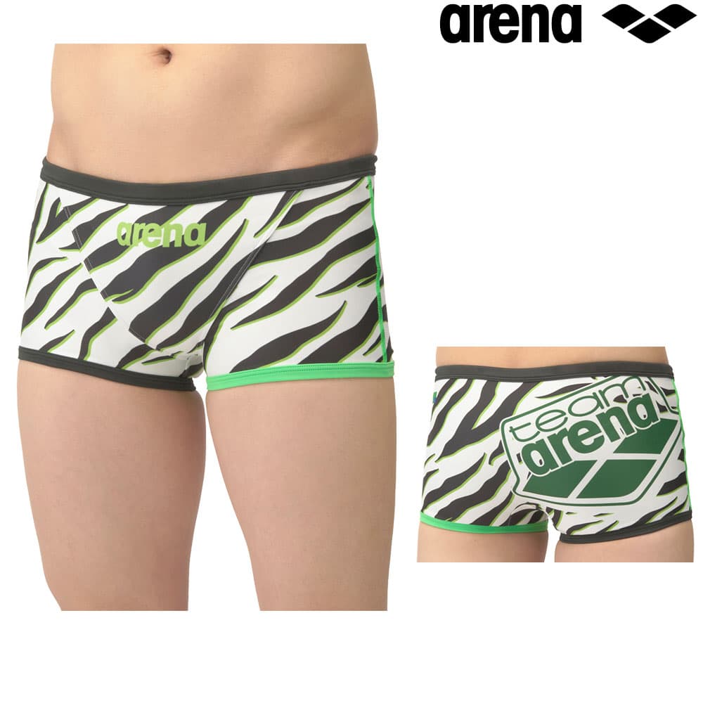 アリーナ ARENA 競泳水着 練習用水着 メンズ トレーニングスパッツ ショートレッグ タフスーツ team arena タフスキンT2E 競泳練習水着 2025年春夏モデル AS5SWM04M