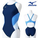 ミズノ MIZUNO 競泳水着 練習用水着 レディース エクサースーツ ミディアムカット EXER SUITS U-Fit ダイナモーションフィット 競泳練習水...