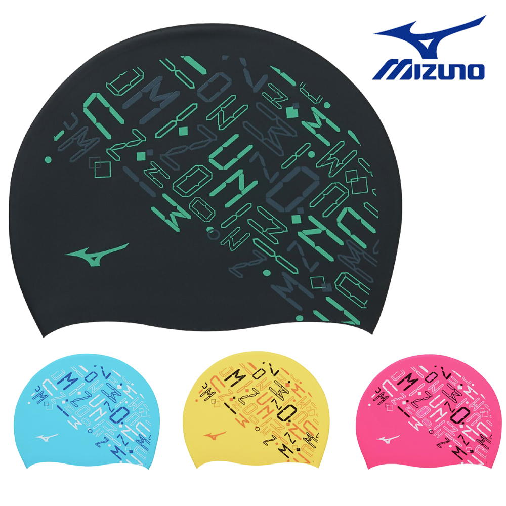 ミズノ MIZUNO 水泳 シリコーンキャップ スイムキャップ 水泳小物 デジタル英字 2025年秋冬モデル N2JW..