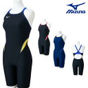 ミズノ MIZUNO 競泳水着 練習用水着 レディース エクサースーツ ハーフスーツ オールインワン EXER SUITS U-Fit 競泳練習水着 N2MGC...