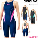 アリーナ ARENA 競泳水着 ジュニア女子 WA承認 ジュニアハーフスパッツ オールインワン クロスバック AQUA ADVANCED AQUA XTREME...