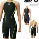 アリーナ ARENA 競泳水着 レディース fina承認 セイフリーバックスパッツ 着やストラップ オールインワン AQUA RACING AQUA STRIP...