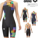 アリーナ ARENA 競泳水着 レディース WA承認モデル レーシングワンピーススパッツ オープンバック ハーフレッグ オールインワン AQUA RACING ...