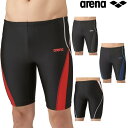 アリーナ ARENA フィットネス水着 メンズ フィットネススパッツ ハーフレッグ ダブルエステル AS5SWF67M(4)