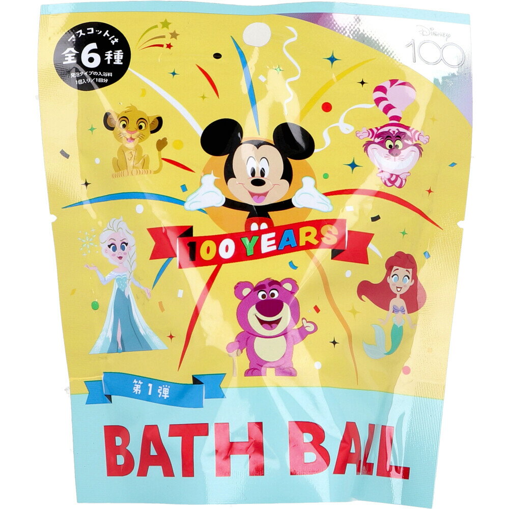 バスボール ディズニー Disney100 キュートセレブレーションバスボール 第1弾 お風呂 入浴剤 人気 楽しい カモミールの香り 50g
