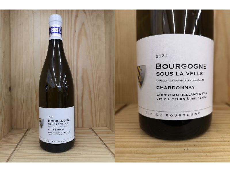 白：ブルゴーニュ　シャルドネ　"スー　ラ　ヴェル" （クリスチャン・ベラン）BOURGOGNE CHARDONNAY SOUS LA VELLE（CHRISTIAN BELLANG）