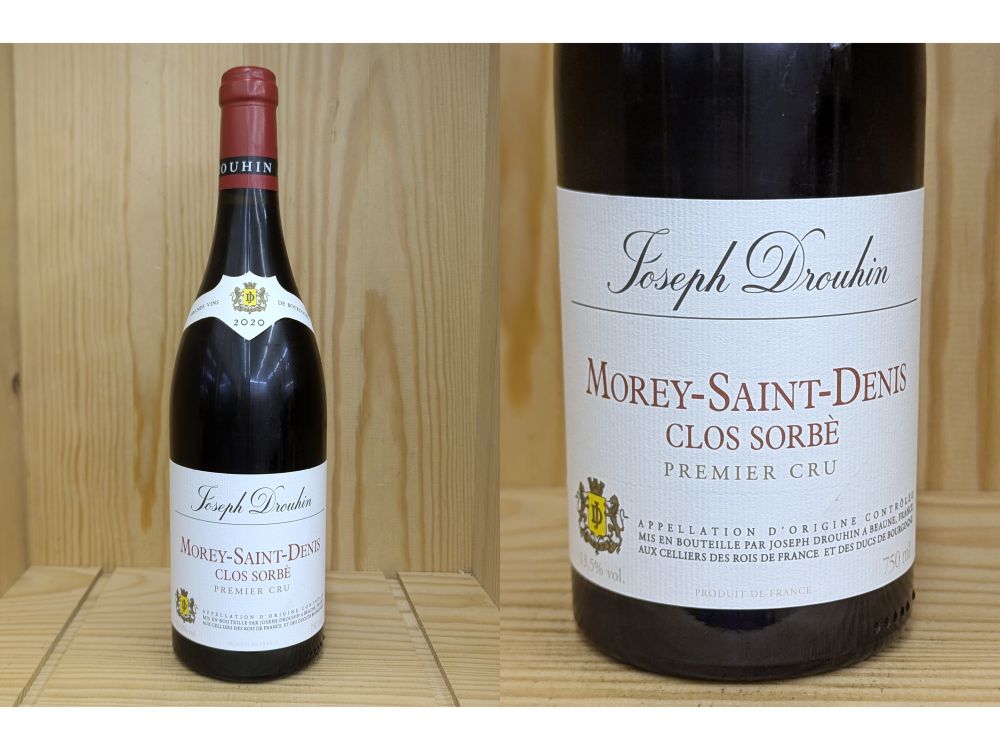 正規品：JD：[2020]　モレ・サン・ドニ 　1er "クロ・ソルベ"（ジョセフ・ドルーアン）Morey Saint Den..