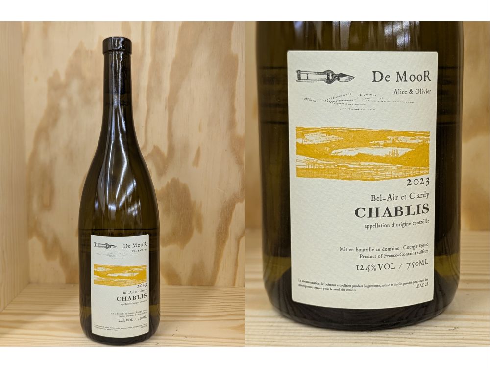 BelCla：[2023] シャブリ　“ベレール・エ・クラルディ” （アリス・エ・オリヴィエ・ド・ムール）Chablis “Bel-Air et Clardy” (Alice et Olivier de Moor)