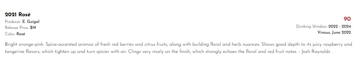 21��������:Rose:[2021] �����ȡ��ǥ塦�����̡������ʥ������Cote du Rhone Rose (Guigal)