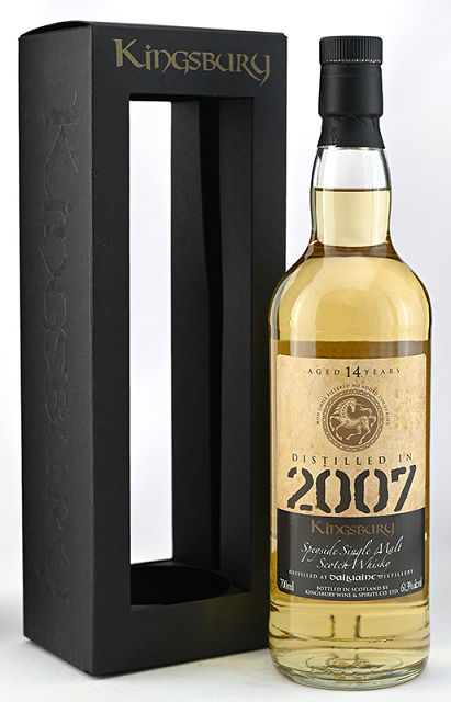 [#134] ダルユーイン 2007 14年 バット 61.3% 700ml キングスバリー ゴールド