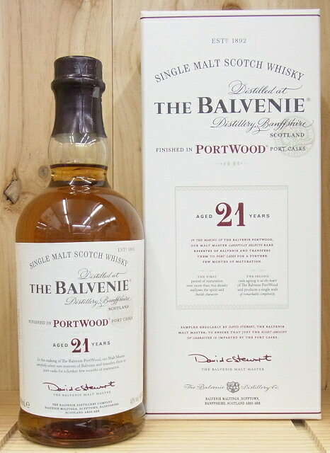 バルヴェニー 21年 ポートウッド フィニッシュ 40% 700ml 並行輸入品 BALVENIE PORTWOOD（バルヴィニー）