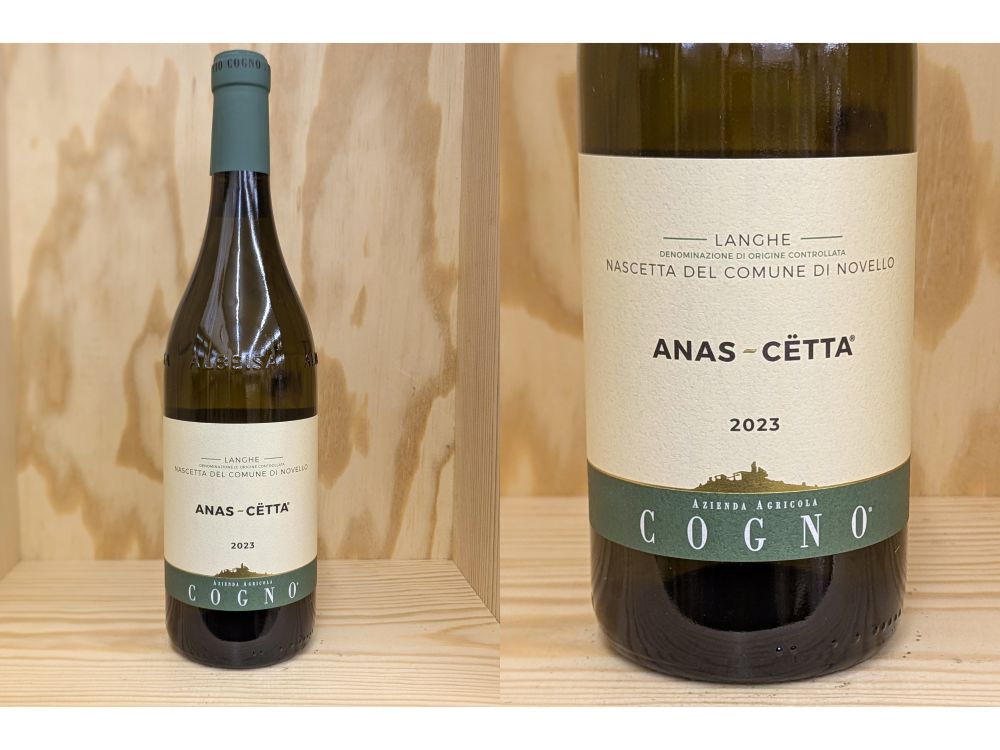 白：[2023]　ランゲ　”アナス・チェッタ”　 (エルヴィオ・コーニョ）Langhe Anas Cetta (ELVIO COGNO)
