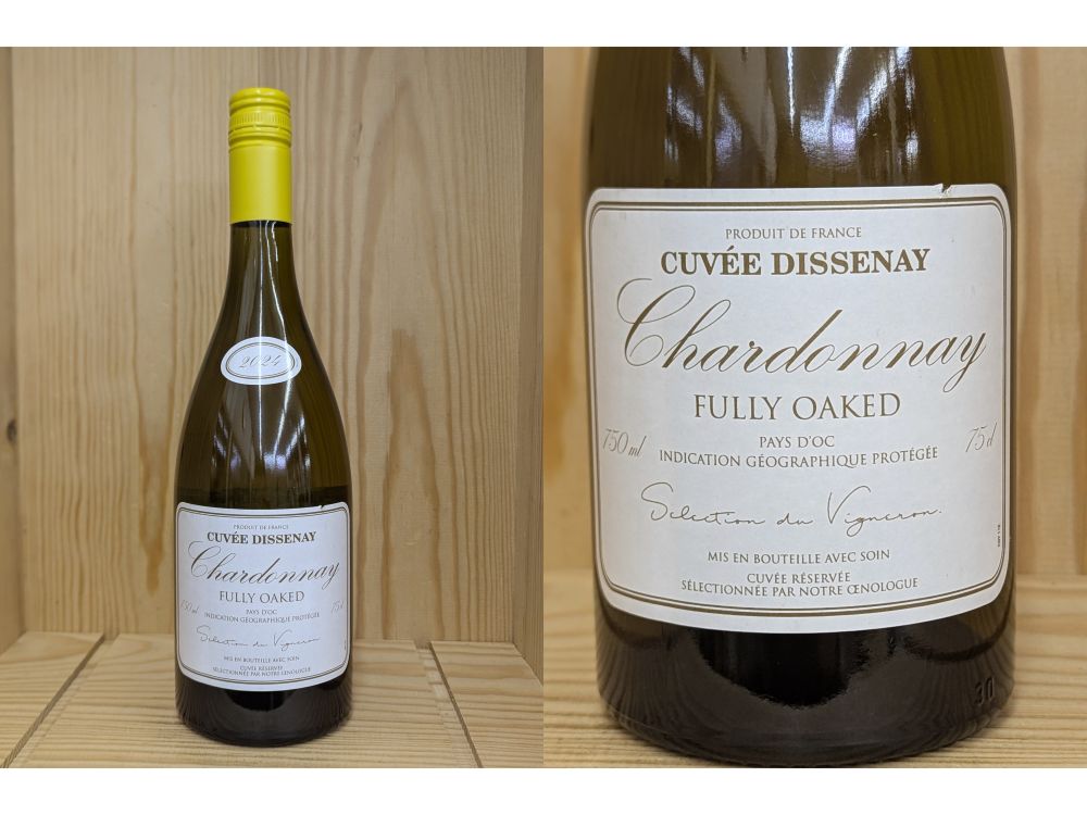 100%：[2024] エル・ジー・アイ　キュヴェ・ディスネ　シャルドネ　 フル・オーク（100%オーク樽）LGI Chardonnay Cuvee Dissenay Fully Oaked