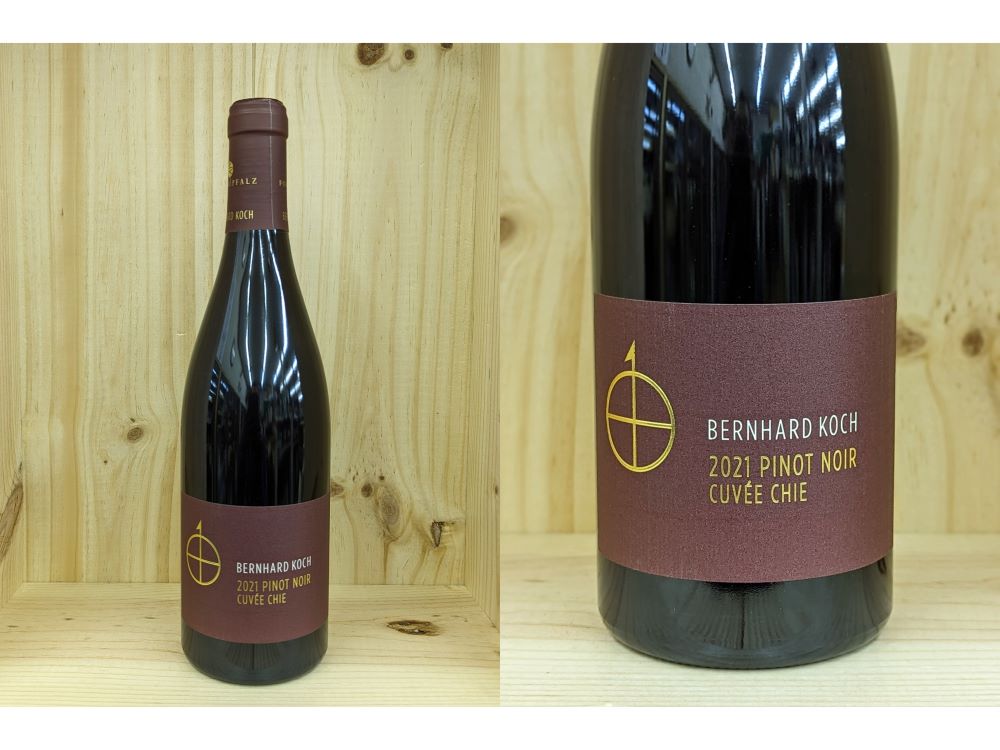 赤： ピノ・ノワール　キュヴェ・チエ　クヴァリテーツヴァイン・トロッケン.(ベルンハルト コッホ)Pinot Noir Cuvee Chie Qualitatswein Trocken (Bernhard Koch)