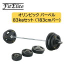 オリンピックバーベル133KGセット(バーベルプレート＋バーベルシャフト)【FitElite(フィットエリート)】オリンピックプレート オリンピックシャフト オリンピックバー プレートセット バーベルプレート オリンピックバーベルセット