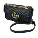 グッチ ショルダーバッグ（レディース） 【5月10日−12日限定★クーポン配布中】グッチ GUCCI GG MARMONT 2.0 GGマーモント キルティング ミニバッグ 446744 DTDIT　　フィットハウス