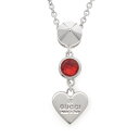 【ワンダフルデー限定★10%クーポン★】グッチ GUCCI ネックレス レッドクリスタルシルバーハート 325871 フィットハウス