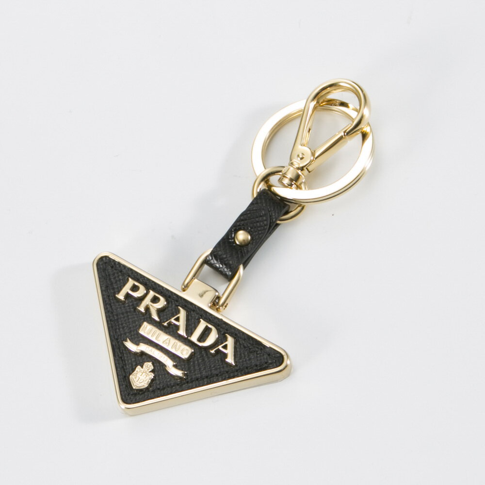 プラダ キーホルダー（レディース） 【5月10日−12日限定★クーポン配布中】プラダ PRADA キーリング SAF.TRIANGOLOキーリング/NERO 1PP128-053　　フィットハウス