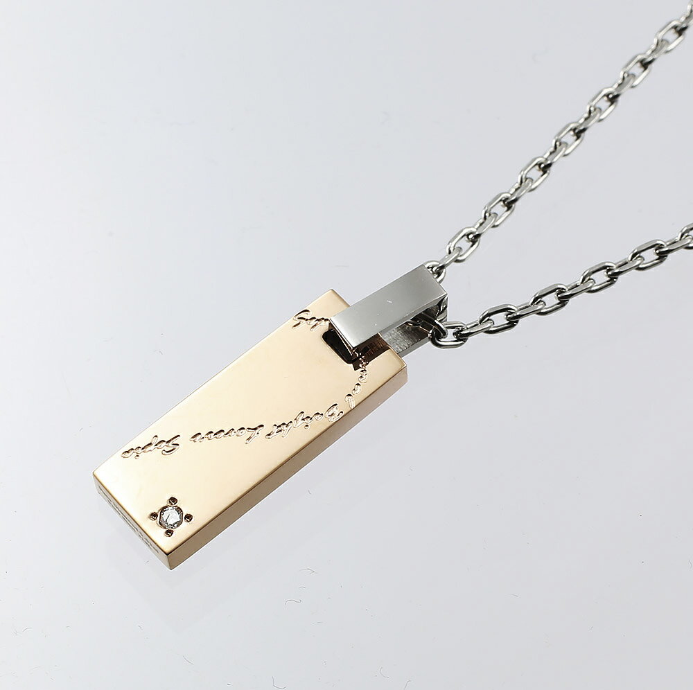 Rakuten - 【スーパーセール期間中ポイント10倍】ピュア PURE ネックレス プレート1PダイヤNC#40-45cm PMS-130　　フィットハウス