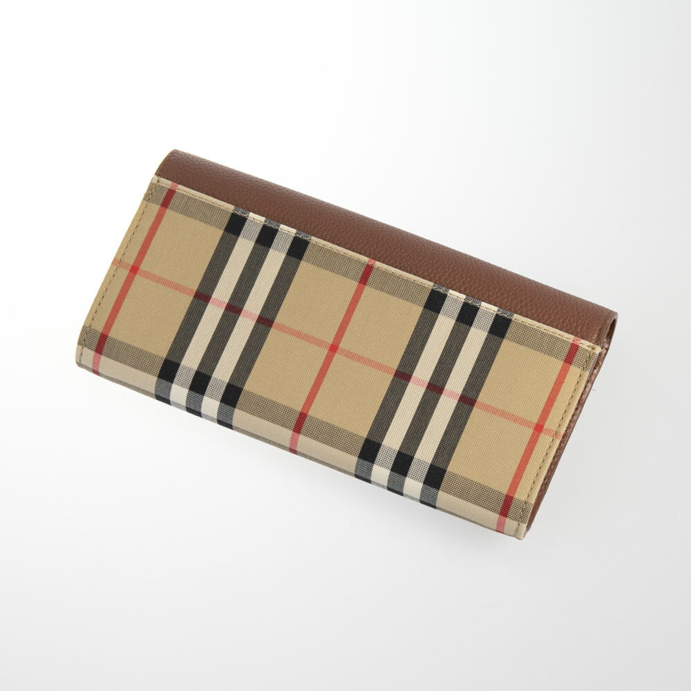 『VintageCheckandLeatherContinentalWallet（80261111）』