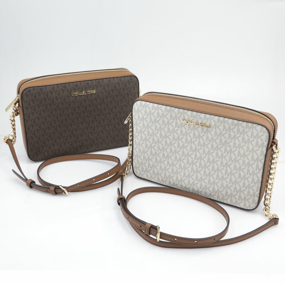 【5月18日−20日限定★クーポン配布中】マイケルコース MICHAEL KORS ショルダーバッグ JET SET PVCシグネ LG EW CROSSBODY 35F8GTTC3B/O　　フィットハウス