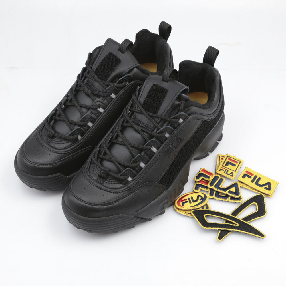 フィラ FILA メンズスニーカー DISRUPTOR2 PATCH BK F0331　 ギフトラッピング無料