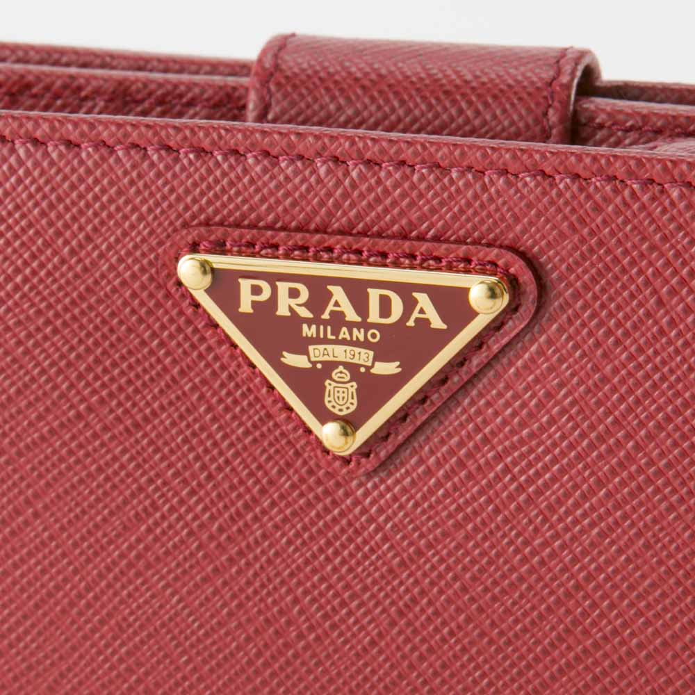 【WEB限定価格】プラダ PRADA 折財布 SAF.TRIANGOLO中間L字F/FUOCO 1ML225-QHH　　...