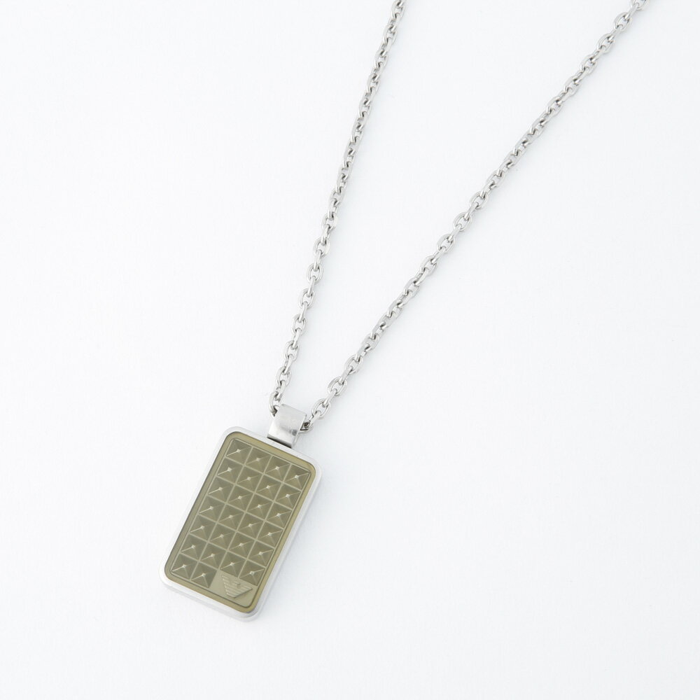 エンポリオアルマーニ EMPORIO ARMANI ネックレス ICONIC GENTS スクエア  ...