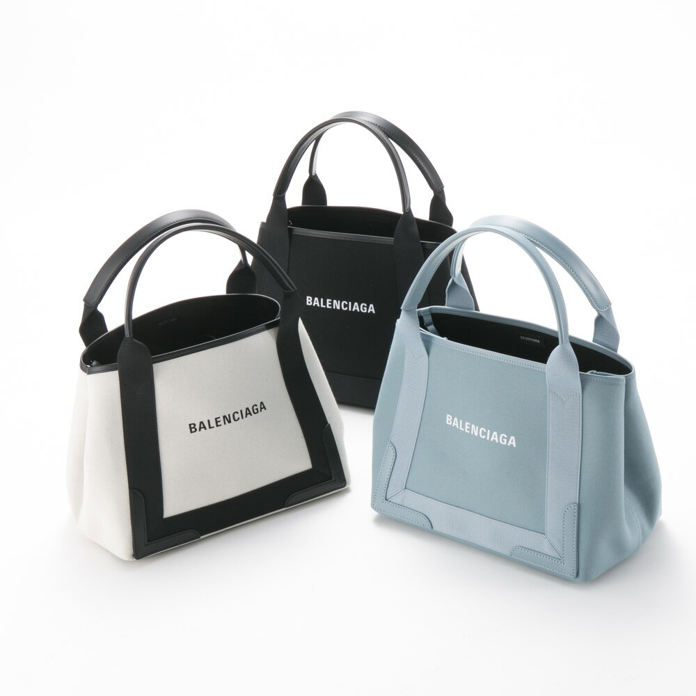 バレンシアガ トートバッグ（レディース） 【5月18日−20日限定★クーポン配布中】バレンシアガ BALENCIAGA ハンド・トートバッグ NAVY NEW CABAS SM キャンバス 3399332HH3N　　フィットハウス