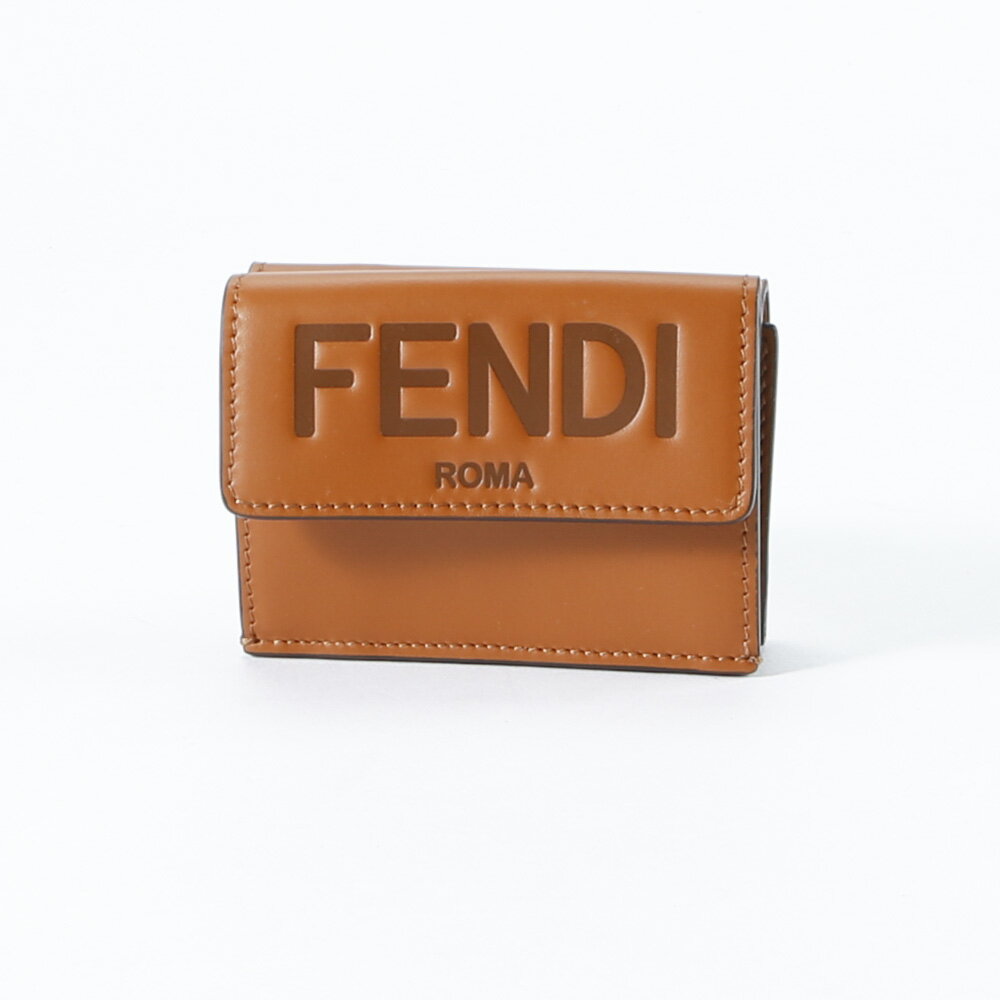 フェンディ 財布（レディース） フェンディ FENDI 折財布 FENDIロゴ エンボス 三折財布 TINY 8M0395-AAYZ　　フィットハウス