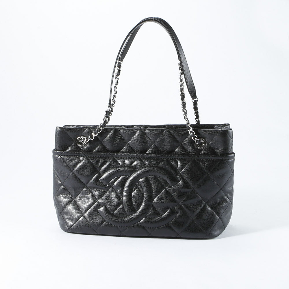 【ヴィンテージ・中古】シャネル CHANEL キャビアチェーントートバッグ A67290　　フィットハウス