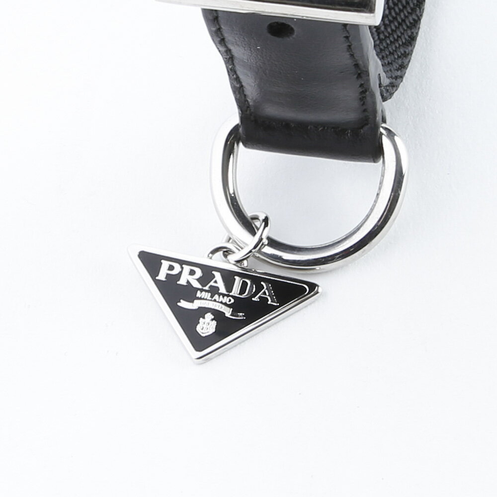 【8月20日-21日限定★クーポン配布中】プラダ PRADA ペットグッズ ペットカラー ナイロン+レザー S NERO 2YC010-BV1　 ギフトラッピング無料