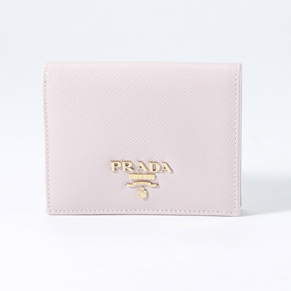 プラダ 財布（レディース） 【5月10日−12日限定★クーポン配布中】プラダ PRADA 折財布 SAF.METAL 小銭入付/ALABASTRO 1MV204-QWA　　フィットハウス