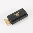 プラダ キーケース 【4月27日-4月29日限定★クーポン配布中】プラダ PRADA キーケース SAFFIANO MULTICOLOR 4連 KR付/NERO+IBISCO 1PG004-ZLP　　フィットハウス