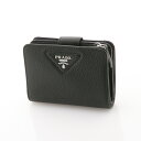 プラダ 財布（レディース） 【5月1日限定★クーポン配布中】プラダ PRADA 折財布 VITELLO DAINO 小銭入付/NERO 1ML018-2BBE　　フィットハウス