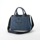 【4月27日-4月29日限定★クーポン配布中】プラダ PRADA ハンド トートバッグ CANAPA デニム ロゴ トートSD付/BLUE 1BG439-AJ6-OOO フィットハウス