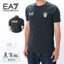 イーエーセブン EA7 メンズトップス チームイタリア Tシャツ 8NPTC0/PCA2Z フィットハウス