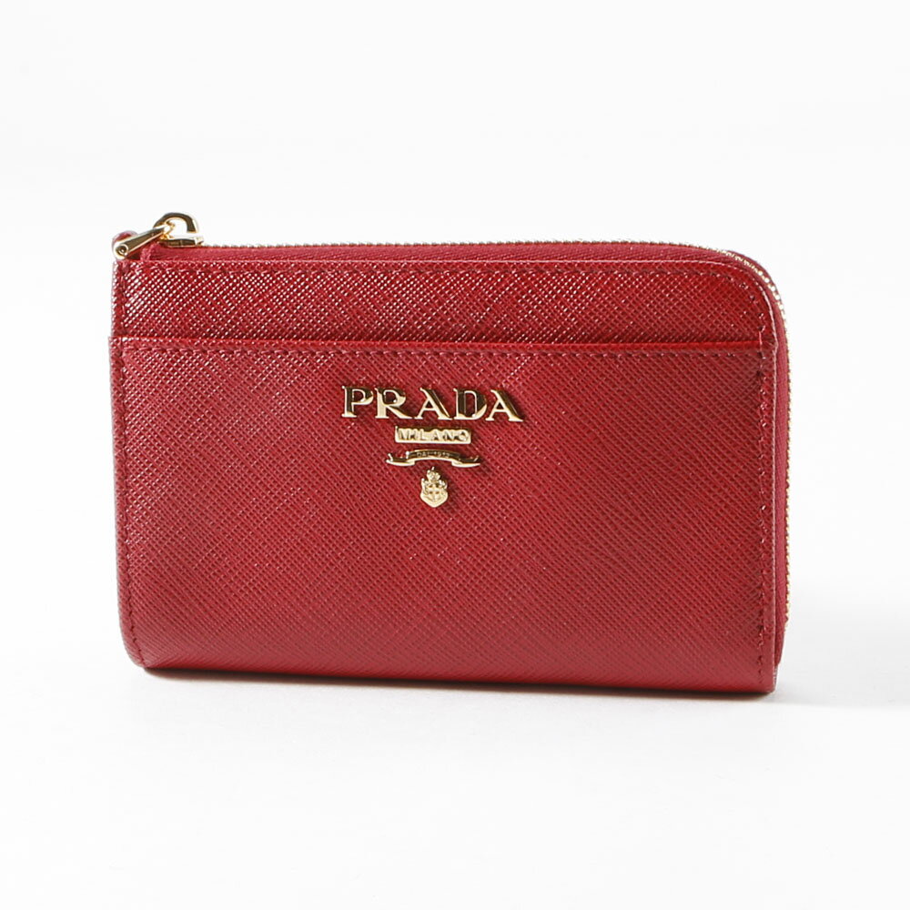 【5月18日−20日限定★クーポン配布中】プラダ PRADA 小銭入れ SAFFIANO METAL キーポーチ/FUOCO 1PP122-QWA　　フィットハウス