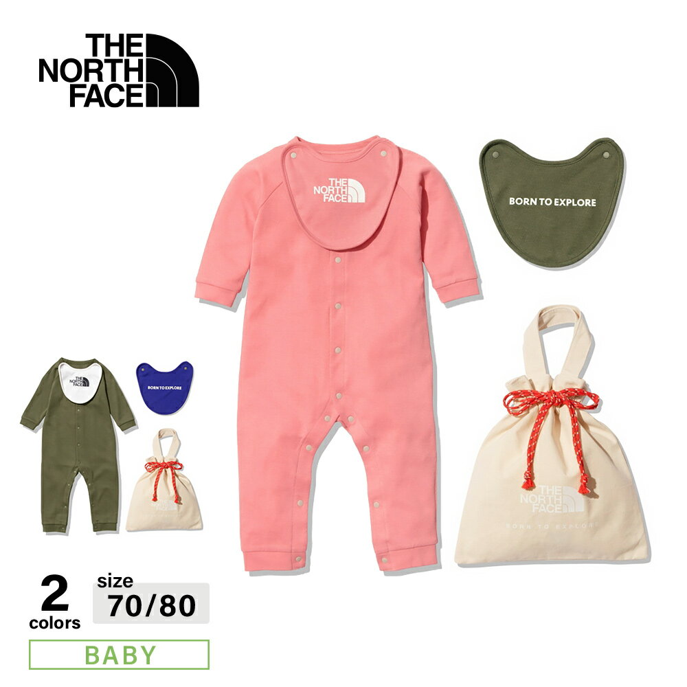 【11月1日限定★クーポン配布中】ザ ノースフェイス THE NORTH FACE ベビーウェア B L/S ROMPERS 2P NTB62204　　フィットハウス