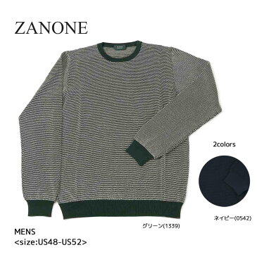 【9月3日-4日限定★クーポン配布中】ザノーネ ZANONE メンズトップス クルーネックサマーニット 811902　 ギフトラッピング無料