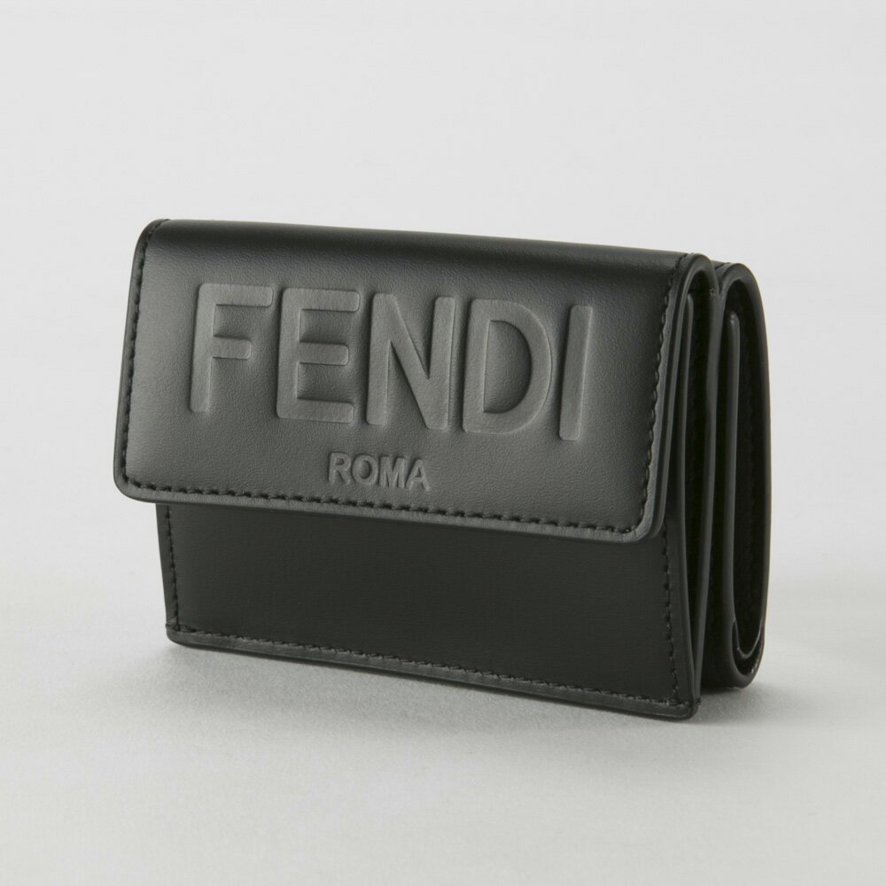 フェンディ 財布（レディース） 【5月18日−20日限定★クーポン配布中】フェンディ FENDI 折財布 ロゴエンボス三折TINY 8M0395-AAYZ　　フィットハウス