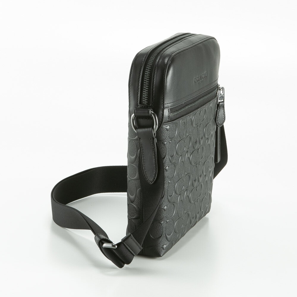 コーチ COACH ショルダーバッグ シグネチャー型押し ヒューストン フライトバッグ ...