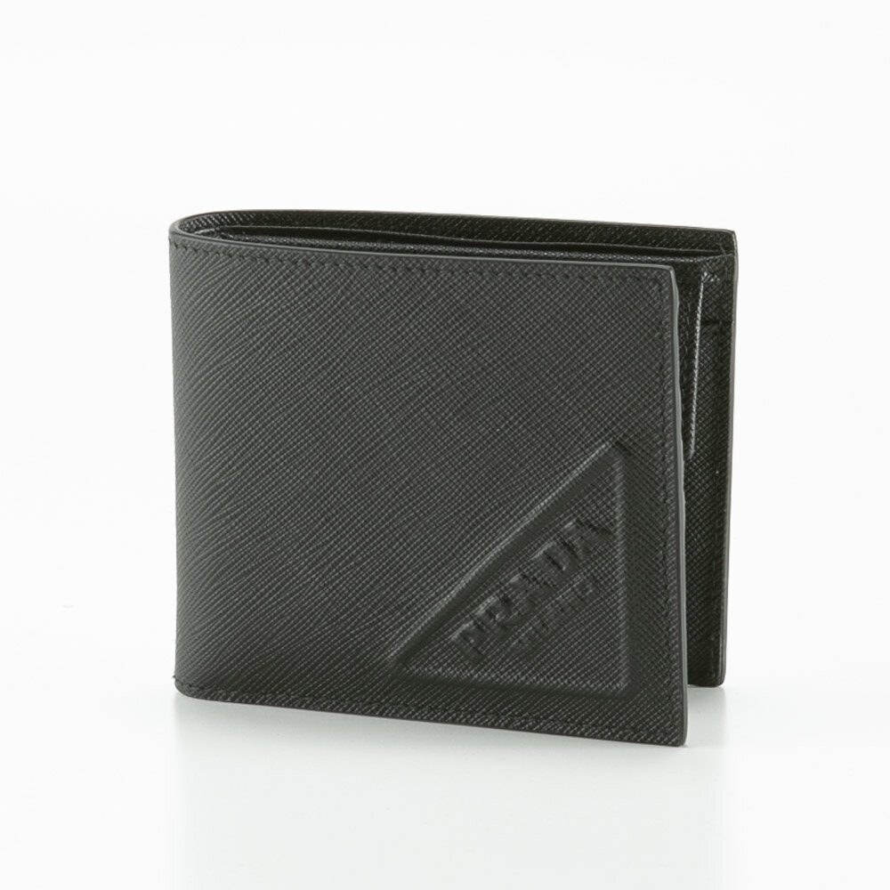 プラダ 財布（メンズ） 【5月18日−20日限定★クーポン配布中】プラダ PRADA 折り財布 SAFFIANO EMBOSSING/NERO 2MO738-2D1Q　　フィットハウス