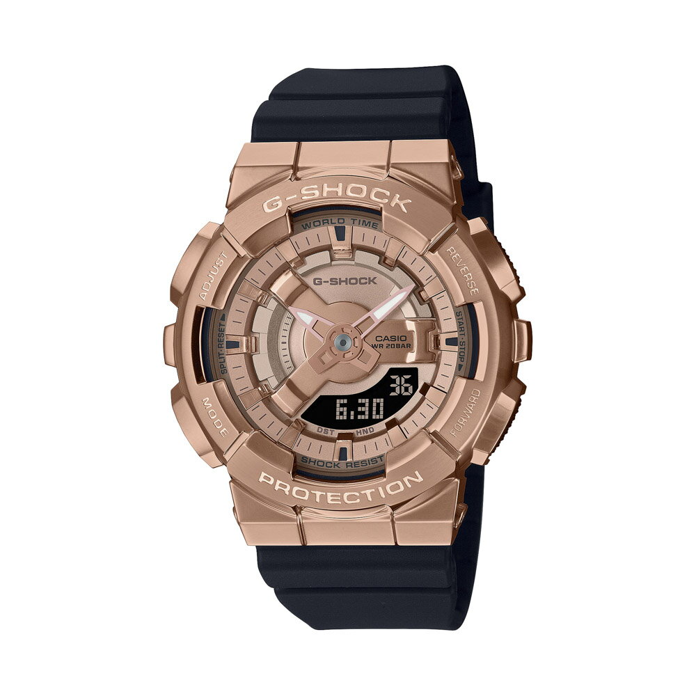 樂天商城 - 【5のつく日限定★10％クーポン★】【お買い物マラソン期間中ポイント10倍】カシオ CASIO ジーショック G-SHOCK 腕時計 Metal Covered GM-110 アナデジMウォッチ GM-S110PG-1AJF　　フィットハウス