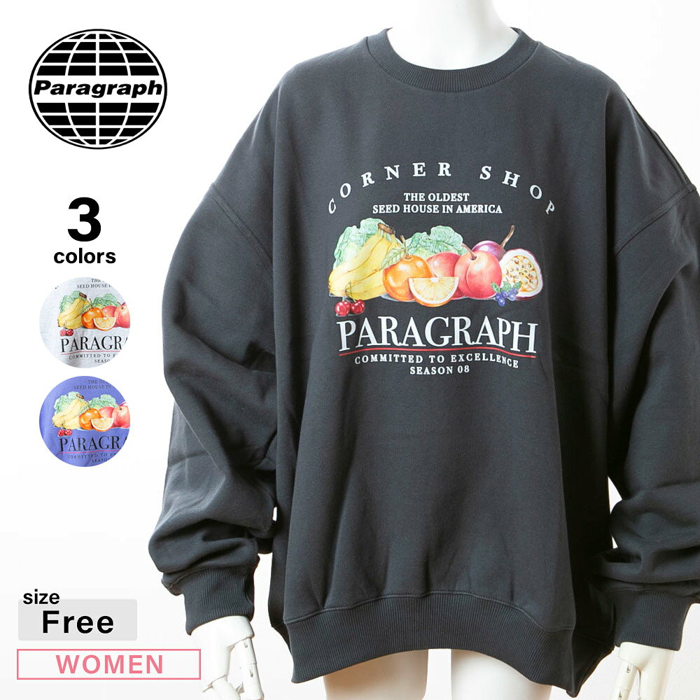 樂天商城 - 【お買い物マラソン期間中ポイント10倍】パラグラフ PARAGRAPH レディーストップス 裏起毛 クルースウェット 28　　フィットハウス