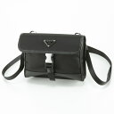 【4月27日-4月29日限定★クーポン配布中】プラダ PRADA ショルダーバッグ ReNylon サフィアーノレザー スマートフォンケース 2ZH108 2DMH フィットハウス