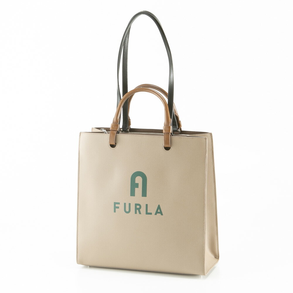 樂天商城 - フルラ FURLA ハンド・トートバッグ VARSITY STYLE L TOTE/GREIGE+JASPER WB00728 BX1230　　フィットハウス