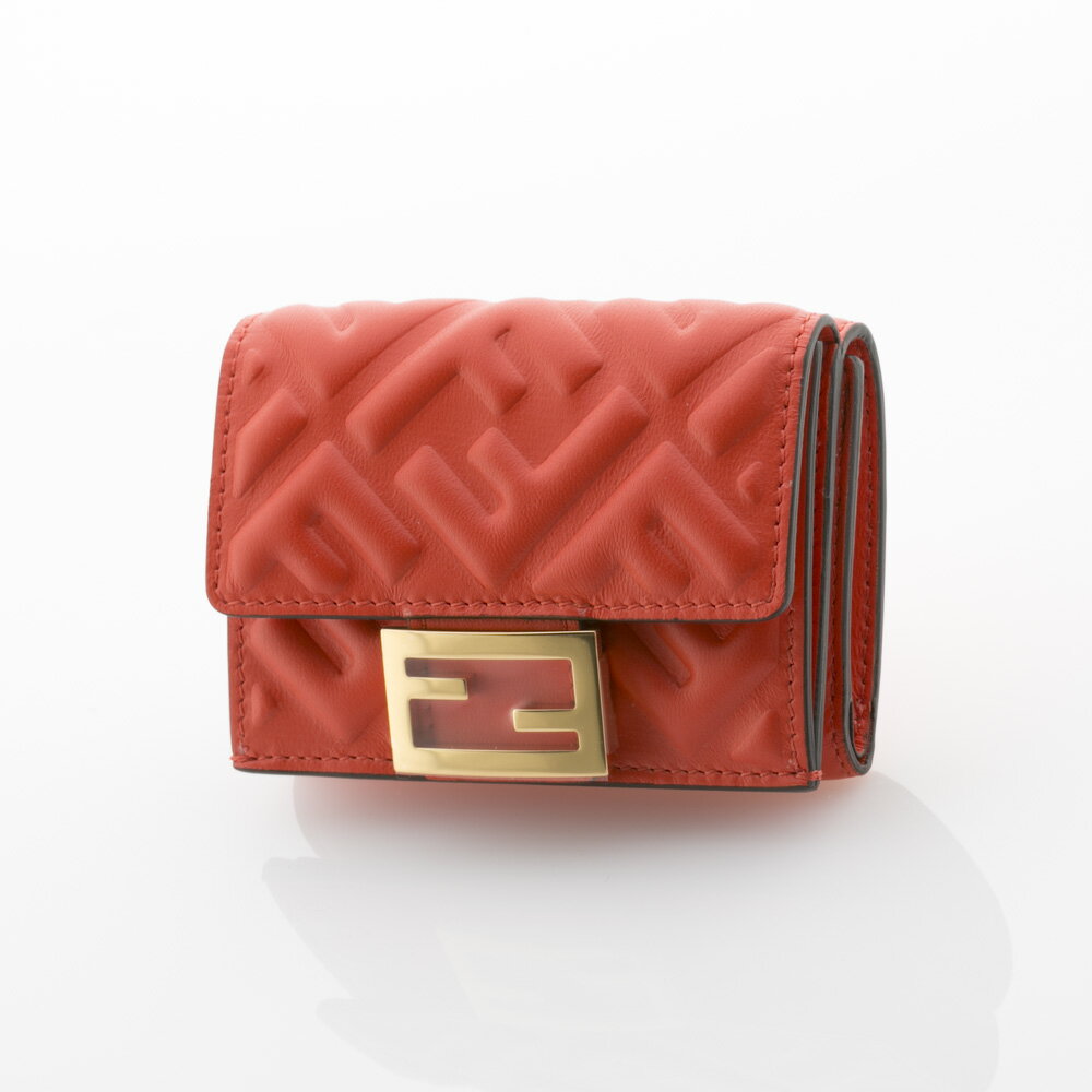 【5月18日−20日限定★クーポン配布中】フェンディ FENDI 折財布 ロゴ エンボス 三折 TINY 8M0395-AAJD　　フィットハウス